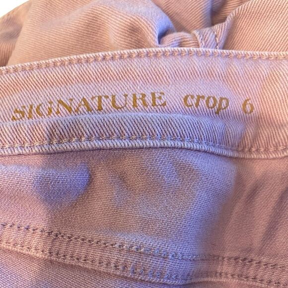 Talbots Sz 6 Lilac Purple Crop Zipper Ankle Denim Jeans Pants - Picture 3 of 6